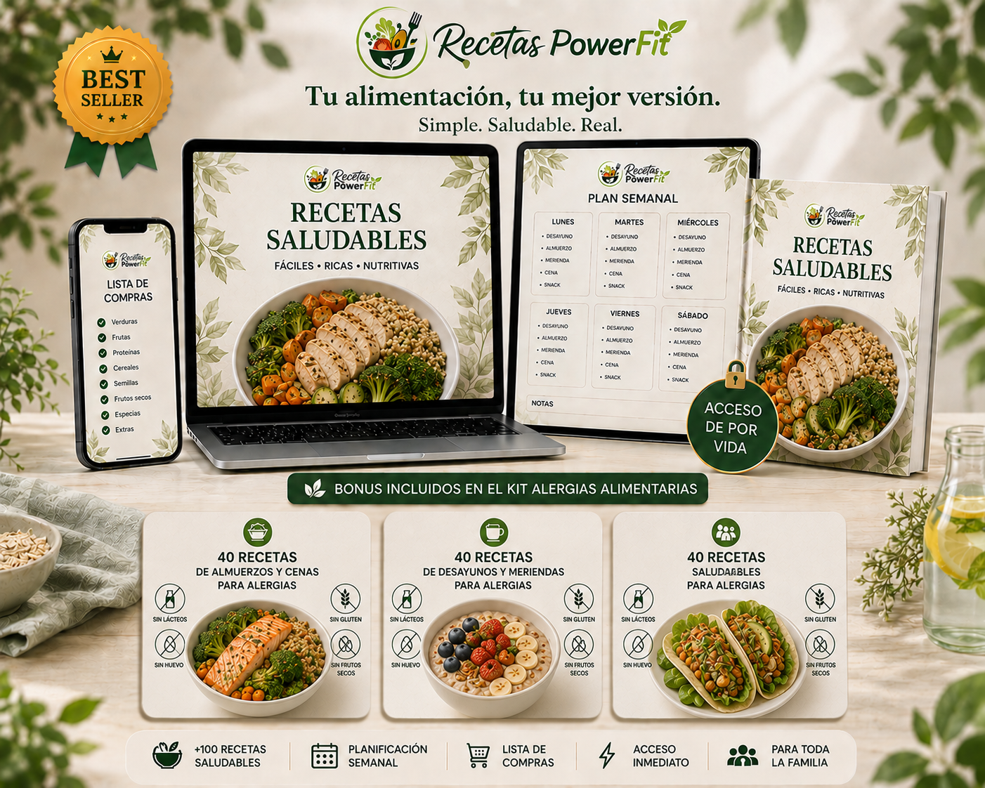 Kit Alergias Alimentarias (Promo 72% Off)